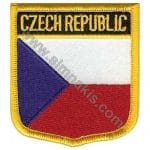 Czech Republic Nakış İşleme Bayrak 8x6,5
