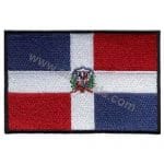 Dominica Republic Nakış İşleme Bayraklar 8x5