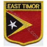 East Timor Nakış İşleme Bayrak 8x6,5