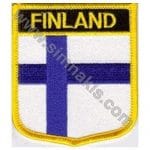 Finland Nakış İşleme Bayrak 8x6,5