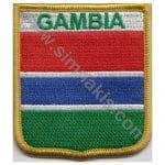 Gambia Nakış İşleme Bayrak 8x6,5