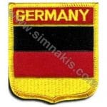 Germany Almanya Nakış İşleme Bayraklar 6,5x8 cm