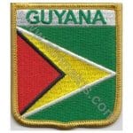 Guyana Nakış İşleme Bayrak 8x6,5