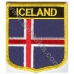 Iceland Nakış İşleme Bayrak 8x6,5