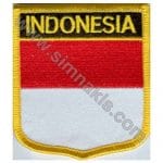 Indonesia Nakış İşleme Bayrak 8x6,5