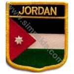 Ürdün Jordan Nakış İşleme Bayrak 8x6.5 cm