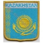 Kazakhstan Nakış İşleme Bayrak 8x6,5