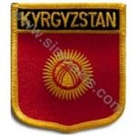 Kyrgyzstan Nakış İşleme Bayrak 8x6,5