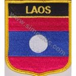Laos Nakış İşleme Bayrak 8x6,5