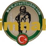 Airsoft Turkey Nakış işleme Arma Patch Peç 10x9,5 cm