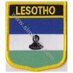 Lesotho Nakış İşleme Bayrak 8x6,5