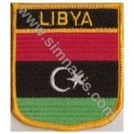 Libya Nakış İşleme Bayrak 8x6,5