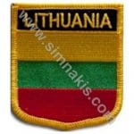 Lithuania Nakış İşleme Bayrak 8x6,5
