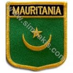 Mauritania islands Nakış İşleme Bayrak 8x6,5