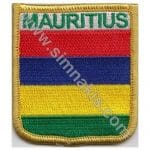 Mauritius Nakış İşleme Bayrak 8x6,5