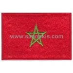 Morocco Nakış İşleme Bayrak 8x5