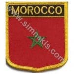 Morocco Nakış İşleme Bayrak 8x6,5