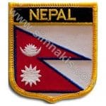 Nepal Nakış İşleme Bayrak 8x6,5