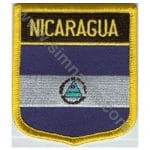 Nicaragua Nakış İşleme Bayrak 8x6,5