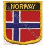 Norveç Norway Nakış İşleme Bayrak patch peç 8x6.5 cm