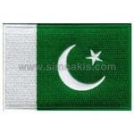 Pakistan Nakış İşleme Bayrak 8x5 cm