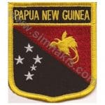 Papua New Guinea Nakış İşleme Bayrak 8x6,5
