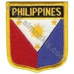 The Philippines Nakış İşleme Bayrak 8x6.5 cm