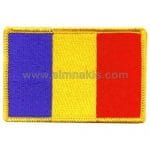 Romania Nakış İşleme Bayraklar 8x5