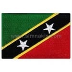 Saint Kitts Nakış İşleme Bayraklar 8x5