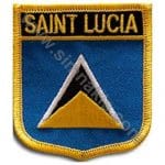 Saint Lucia Nakış İşleme Bayrak 8x6,5