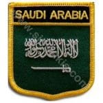 Suudi Arabistan Nakış İşleme Arma Patch Peç Bayrak 8x6.5 cm
