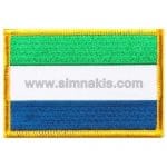 Sierra Leone Nakış İşleme Bayraklar 8x5