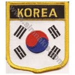 South Korea Nakış İşleme Bayrak 8x6.5 cm