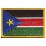 South Sudan Nakış İşleme Bayraklar 8x5