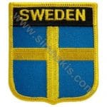 Sweden Nakış İşleme Bayrak 8x6,5