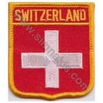 Switzerland Nakış İşleme Bayrak 8x6,5