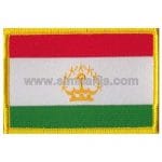 Tajikistan Nakış İşleme Bayraklar 8x5