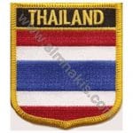 Thailand Nakış İşleme Bayrak 8x6.5 cm