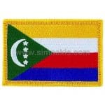 The Comoros Nakış İşleme Bayraklar 8x5 cm