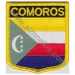 The Comoros Nakış İşleme Bayrak 8x6,5