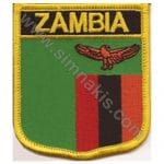 Zambia Nakış İşleme Bayrak 8x6,5