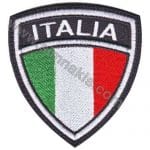 italia italy nakış işleme bayrak 7x7,5 cm