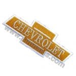 Chevrolet Nakış İşleme Arması Amblemi Gold 12x4 cm