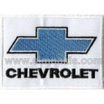 Chevrolet Nakış İşleme Arması Amblemi Beyaz Mavii 8x5,5 cm