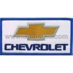 Chevrolet Nakış İşleme Arması Amblemi Beyaz 8x4 cm