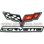 Corvette Nakış İşleme Arması Amblemi 9x4,5 cm
