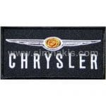 Chrysler Nakış İşleme Arması Amblemi Siyah Beyaz 10x5