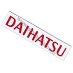 Daihatsu Nakış İşleme Arması Amblemi Beyaz 10x2,5 cm