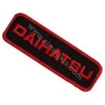 Daihatsu Nakış İşleme Arması Amblemi Siyah 10x3 cm