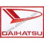 Daihatsu Nakış İşleme Arması Amblem Yazı Kırmızı 9x6 cm